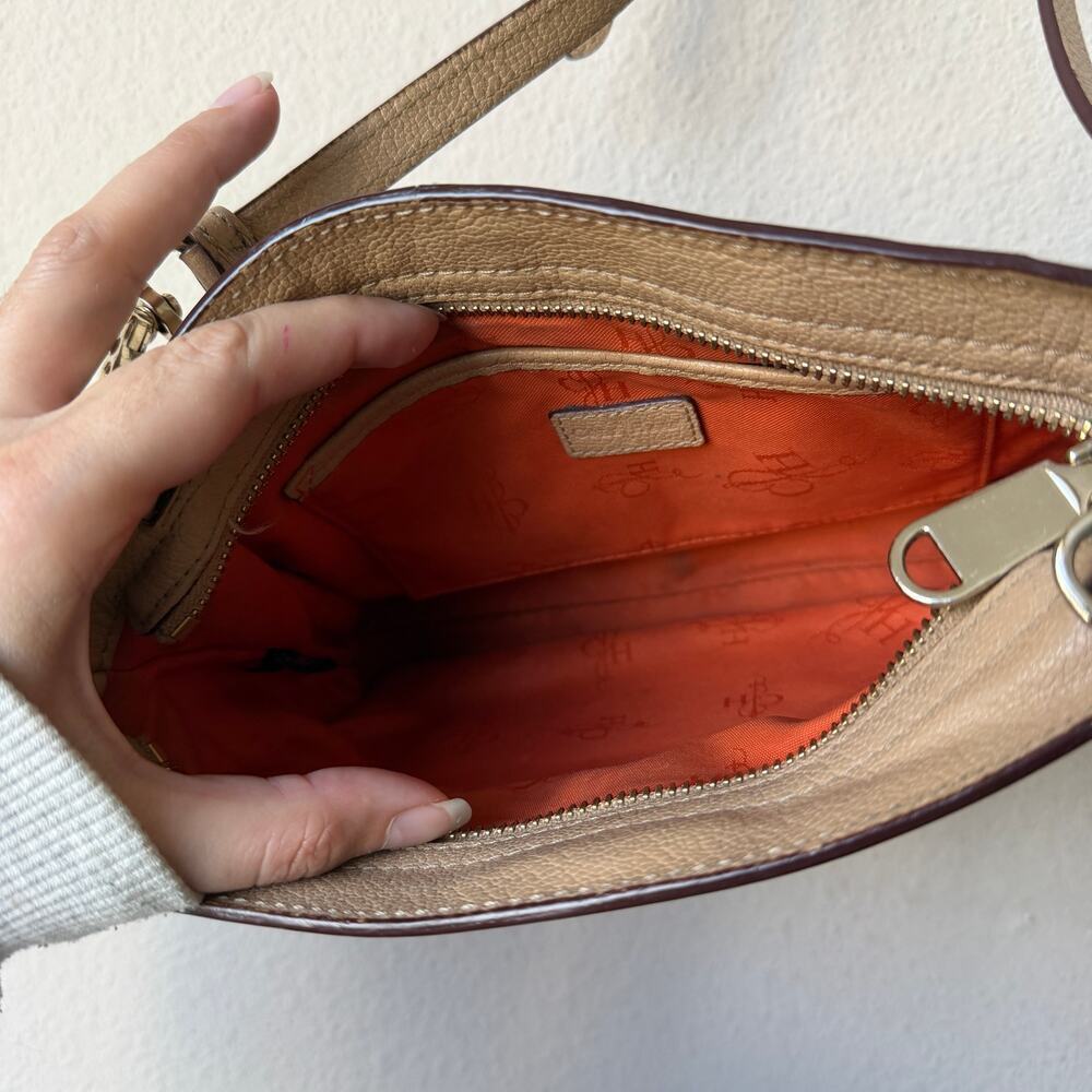 Cole Haan Beige Pebbled Leather Crossbody Bag - Picture 7 of 7